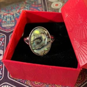 Alchemy63 Handmade Sterling & Mother of Pearl Ring